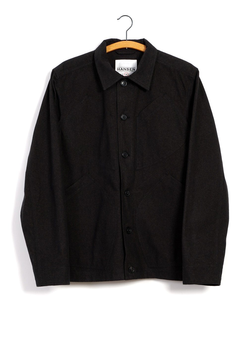 HANSEN Garments - LAURITZ | Refined Work Jacket | Nero - HANSEN Garments