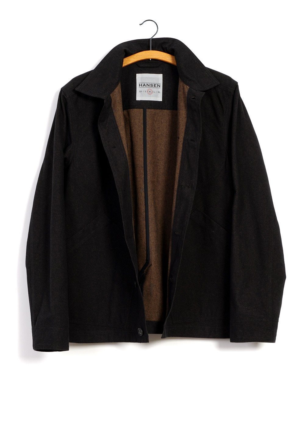 HANSEN Garments - LAURITZ | Refined Work Jacket | Nero - HANSEN Garments