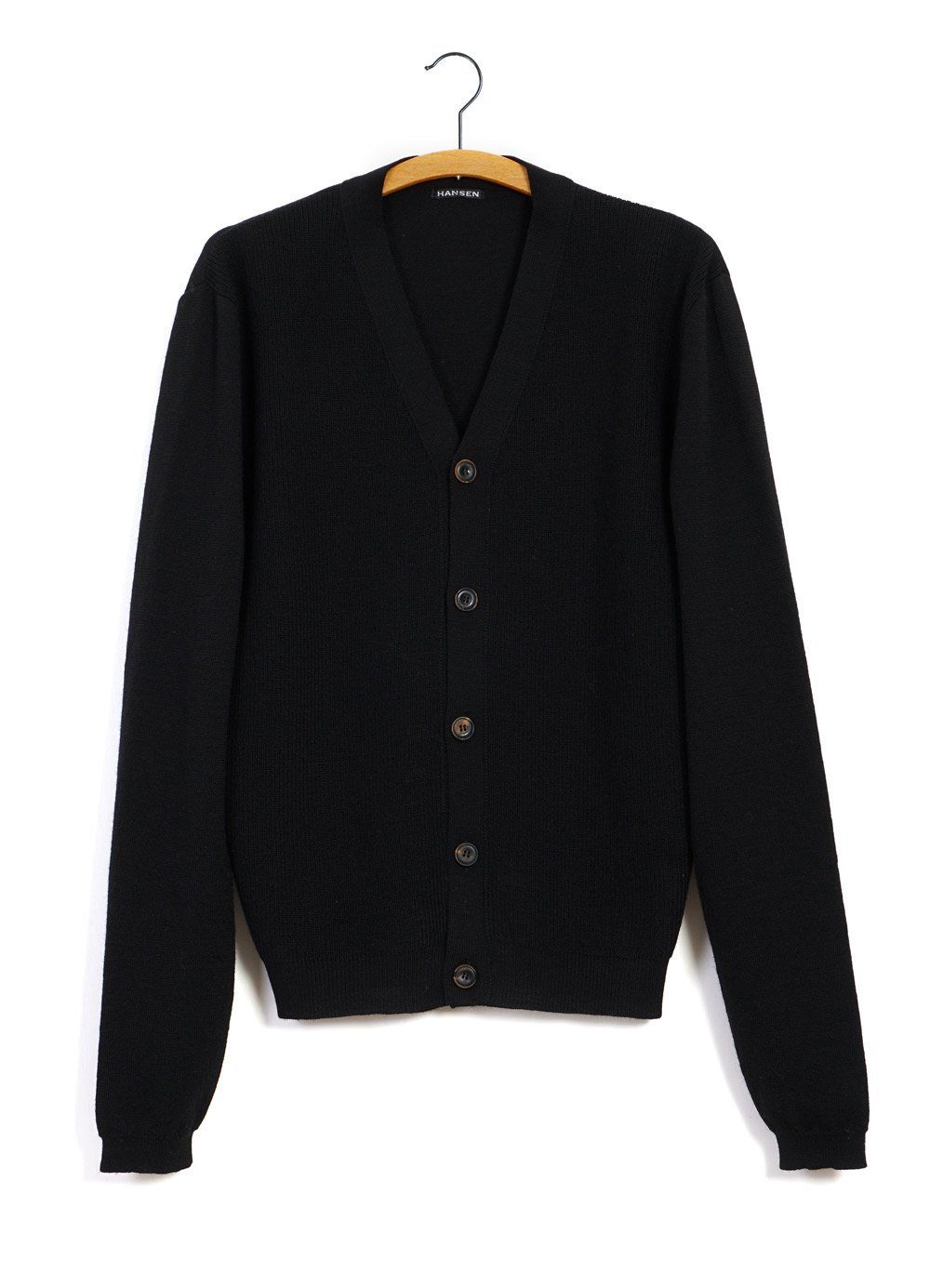 HANSEN Garments - LEON | Knitted Cardigan | Black - HANSEN Garments