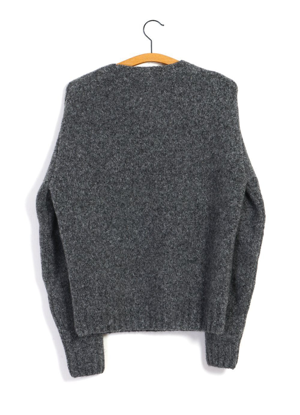 HANSEN GARMENTS - LEONARD | Knitted Crew Neck Sweater | Ashes - HANSEN Garments