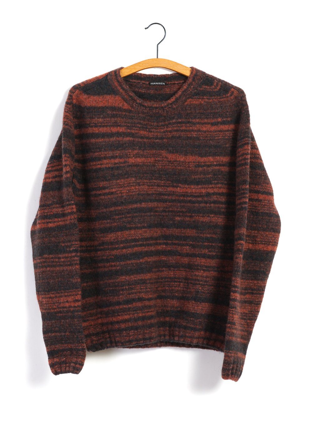 HANSEN GARMENTS - LEONARD | Knitted Crew Neck Sweater | Bonfire - HANSEN Garments