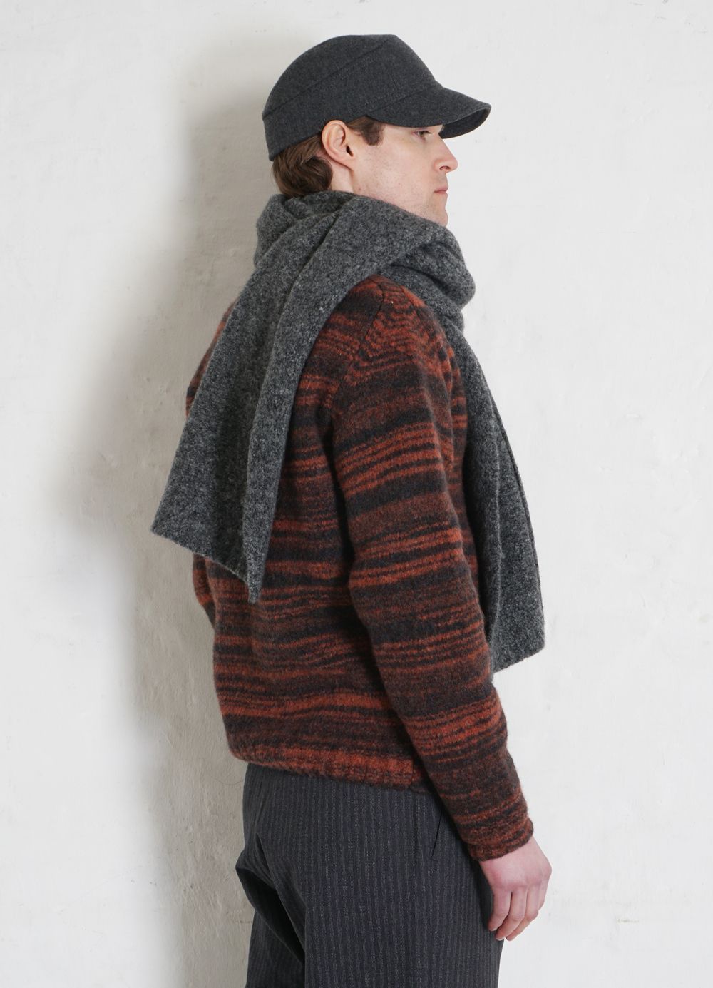 HANSEN GARMENTS - LUIS | Knitted Scarf | Ashes - HANSEN Garments