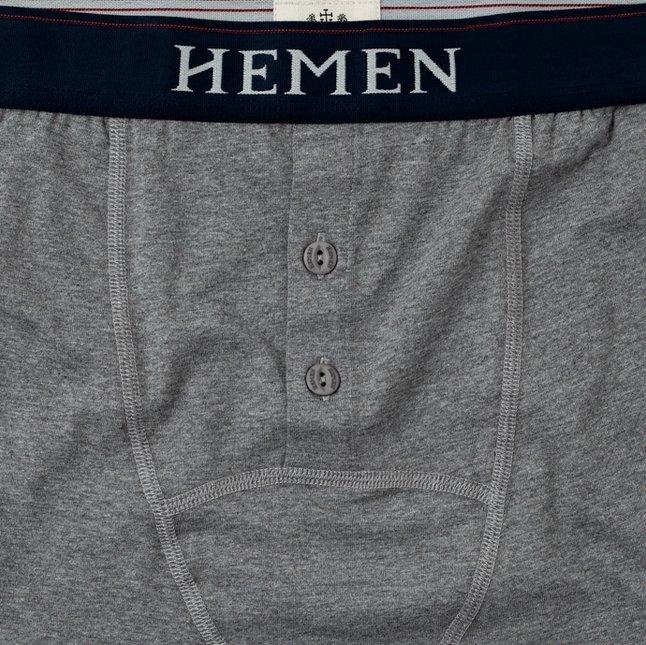 HEMEN BIARRITZ - LUKAN | Organic Boxer | Heather Grey - HANSEN Garments