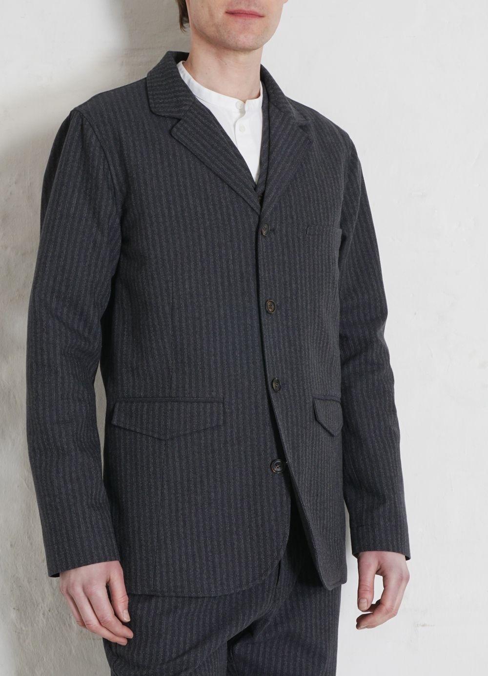 HANSEN GARMENTS - LUKAS | Blazer Jacket | Grey Pin - HANSEN Garments