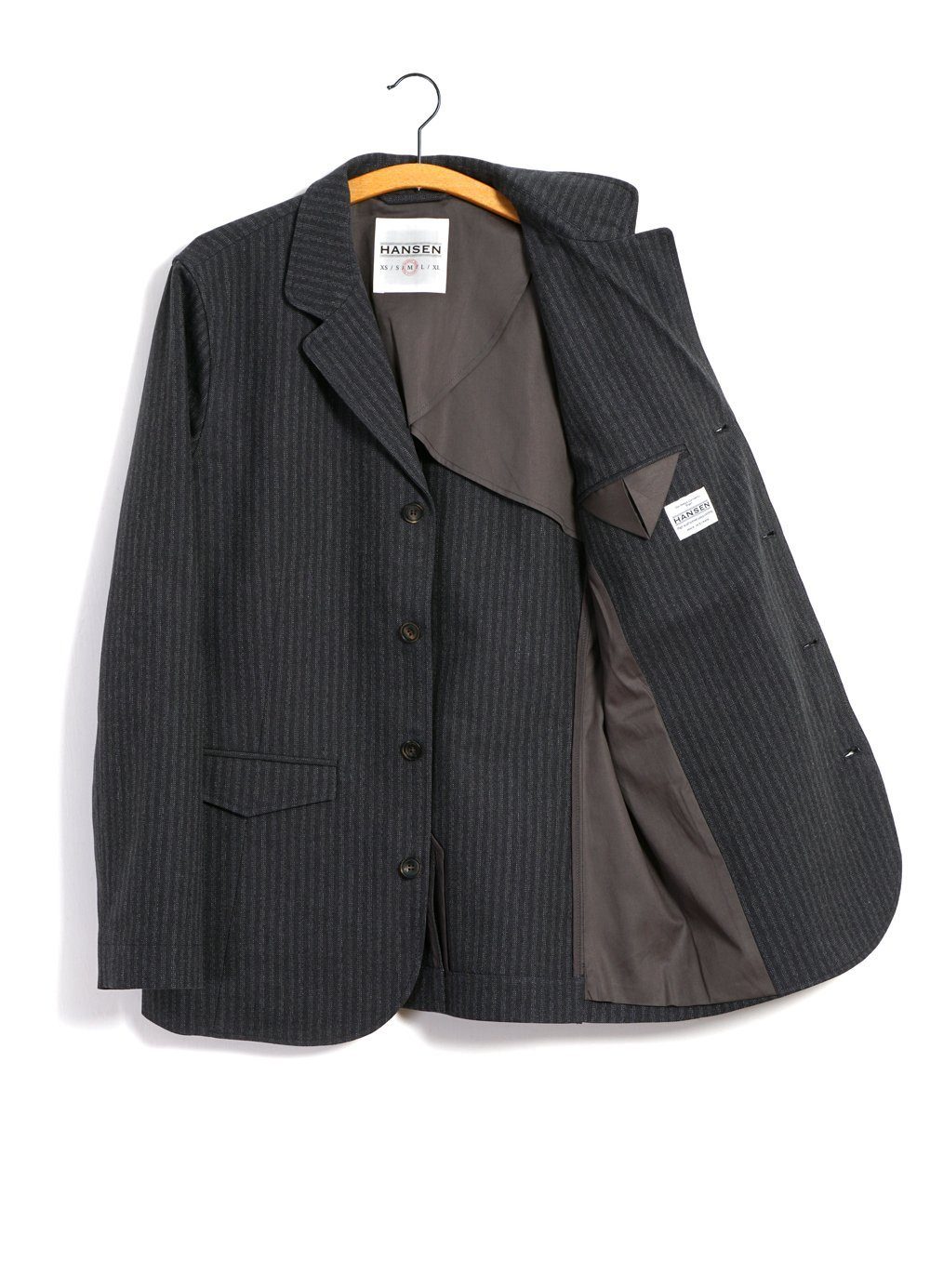 HANSEN GARMENTS - LUKAS | Blazer Jacket | Grey Pin - HANSEN Garments