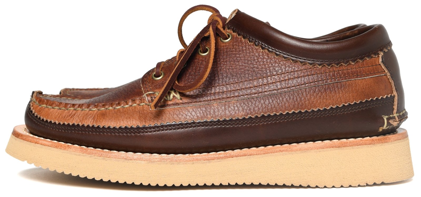 Yuketen - MAINE GUIDE OX DB w/2021 | Moccasin Shoe | CP Brown/G Brown - HANSEN Garments