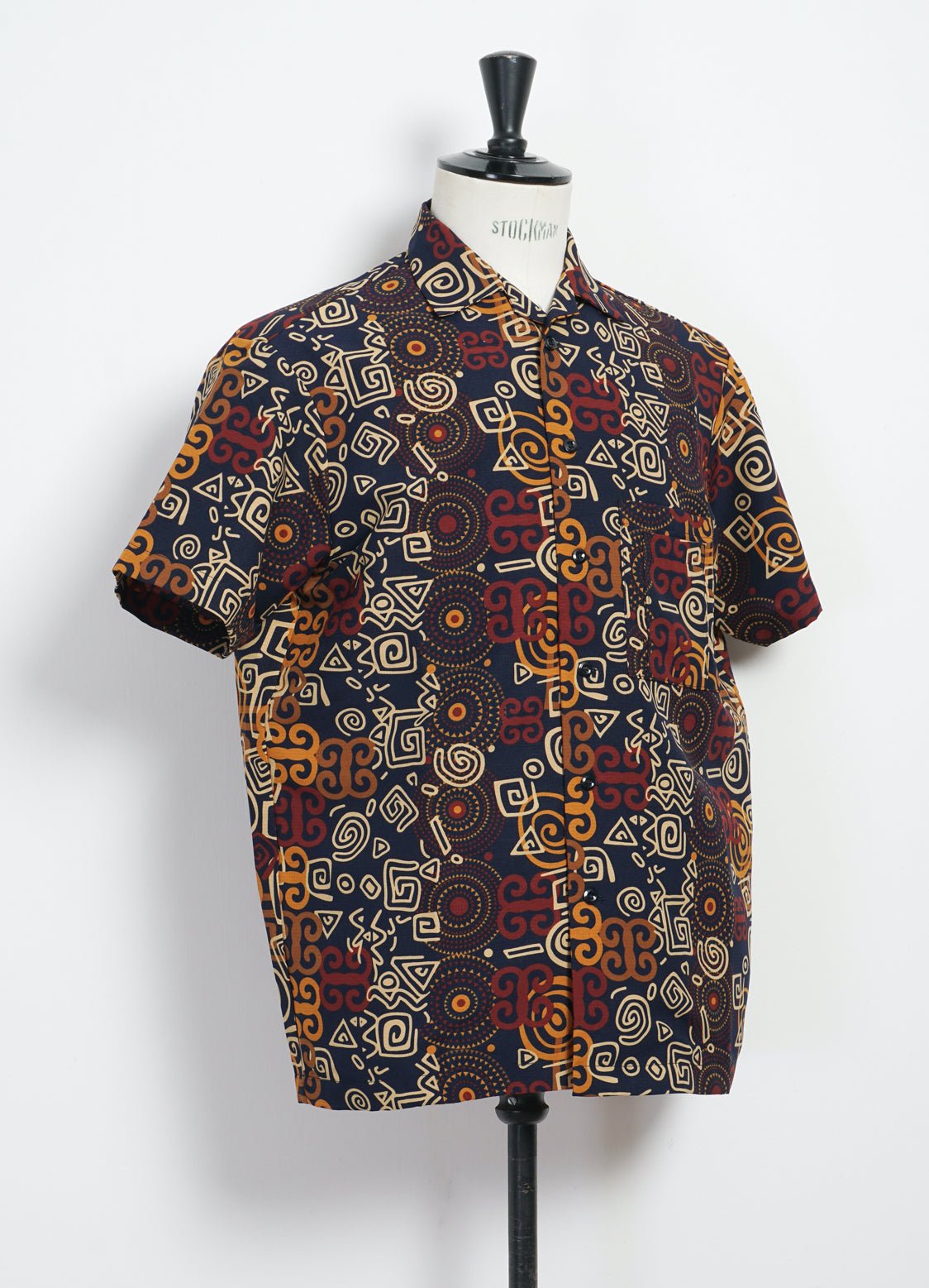 MONITALY - MECHANIC SHIRT | Shawn Print Short Sleeve Shirt | Multi - HANSEN Garments