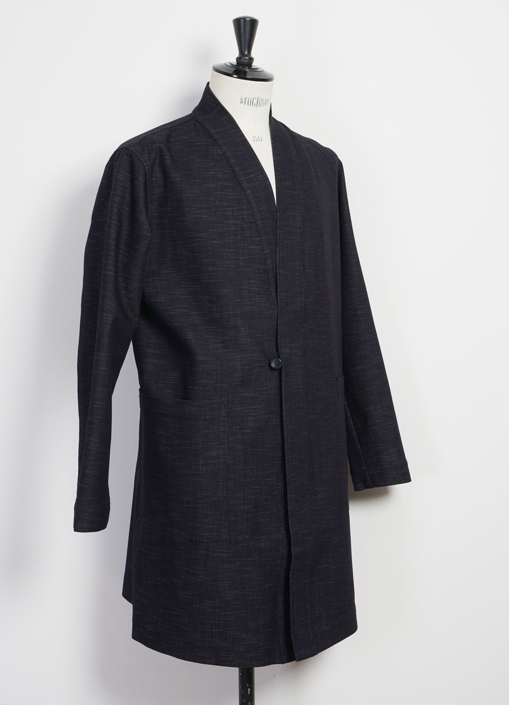 HANSEN GARMENTS - MIKAEL | Denim Like Scarecrow’s Coat | True Blue - HANSEN Garments