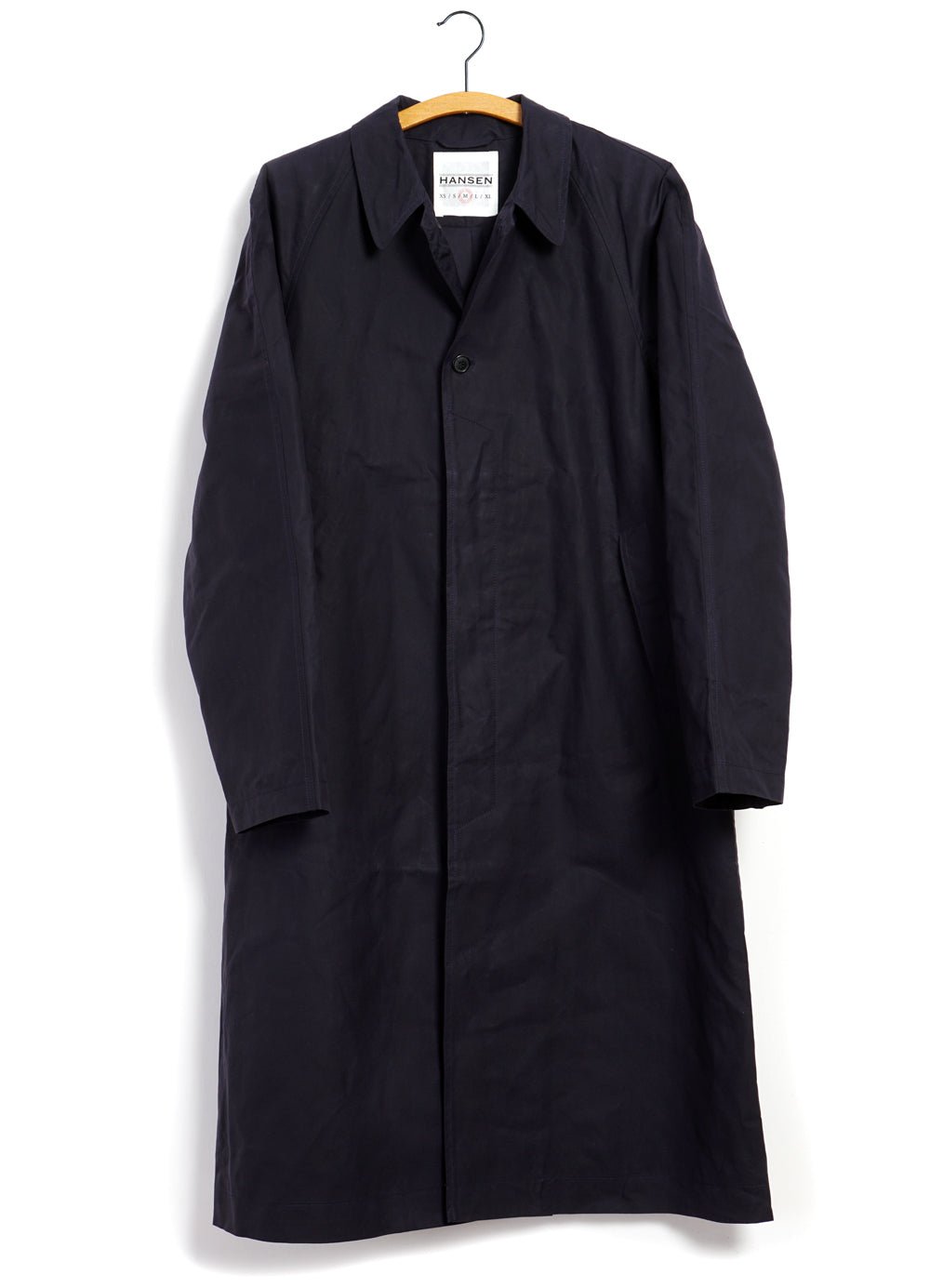 HANSEN GARMENTS - MORTEN | Long Windbreaker Coat | Deep Sea - HANSEN Garments