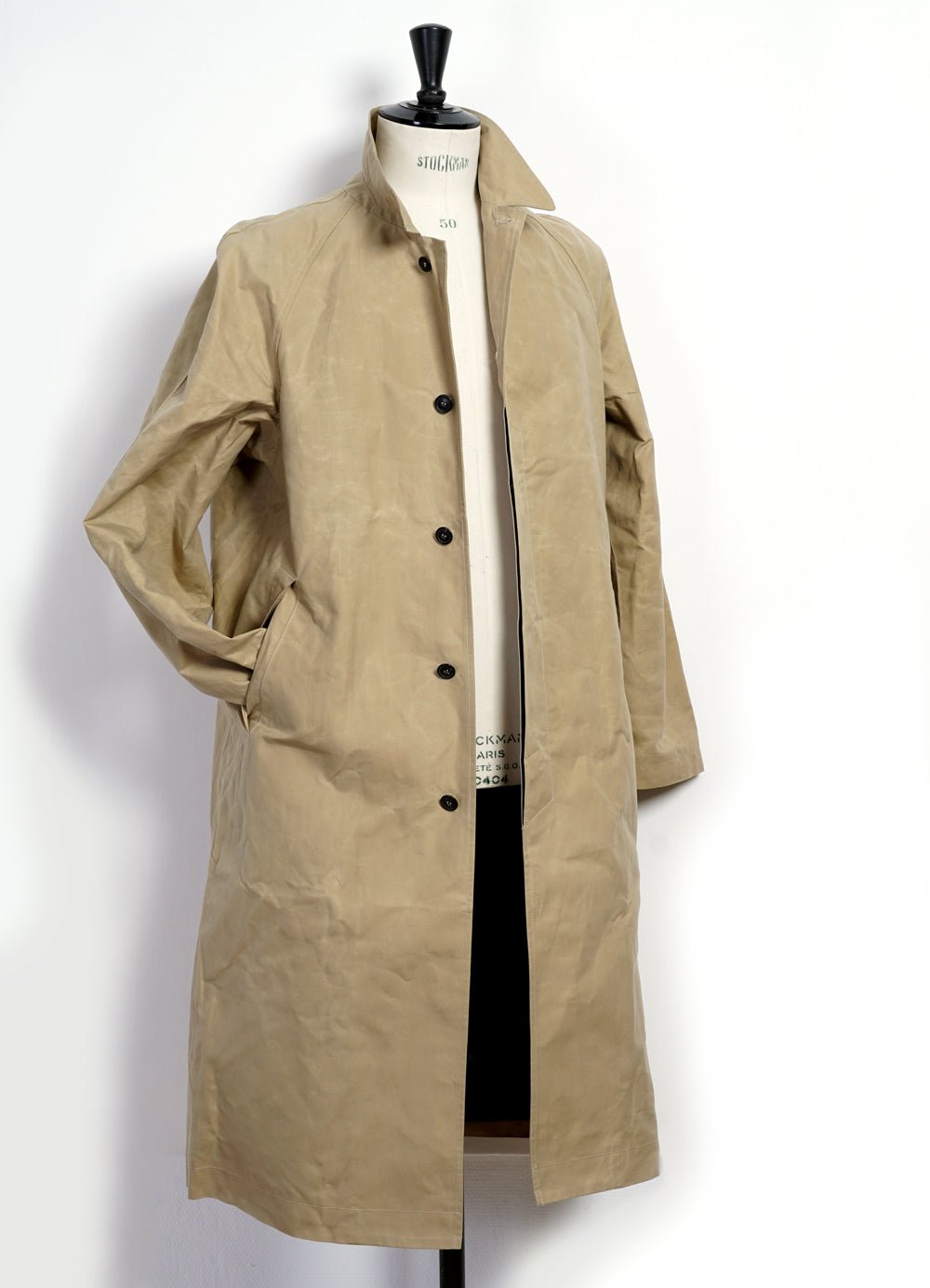 HANSEN GARMENTS - MORTEN | Long Windbreaker Coat | Sand - HANSEN Garments