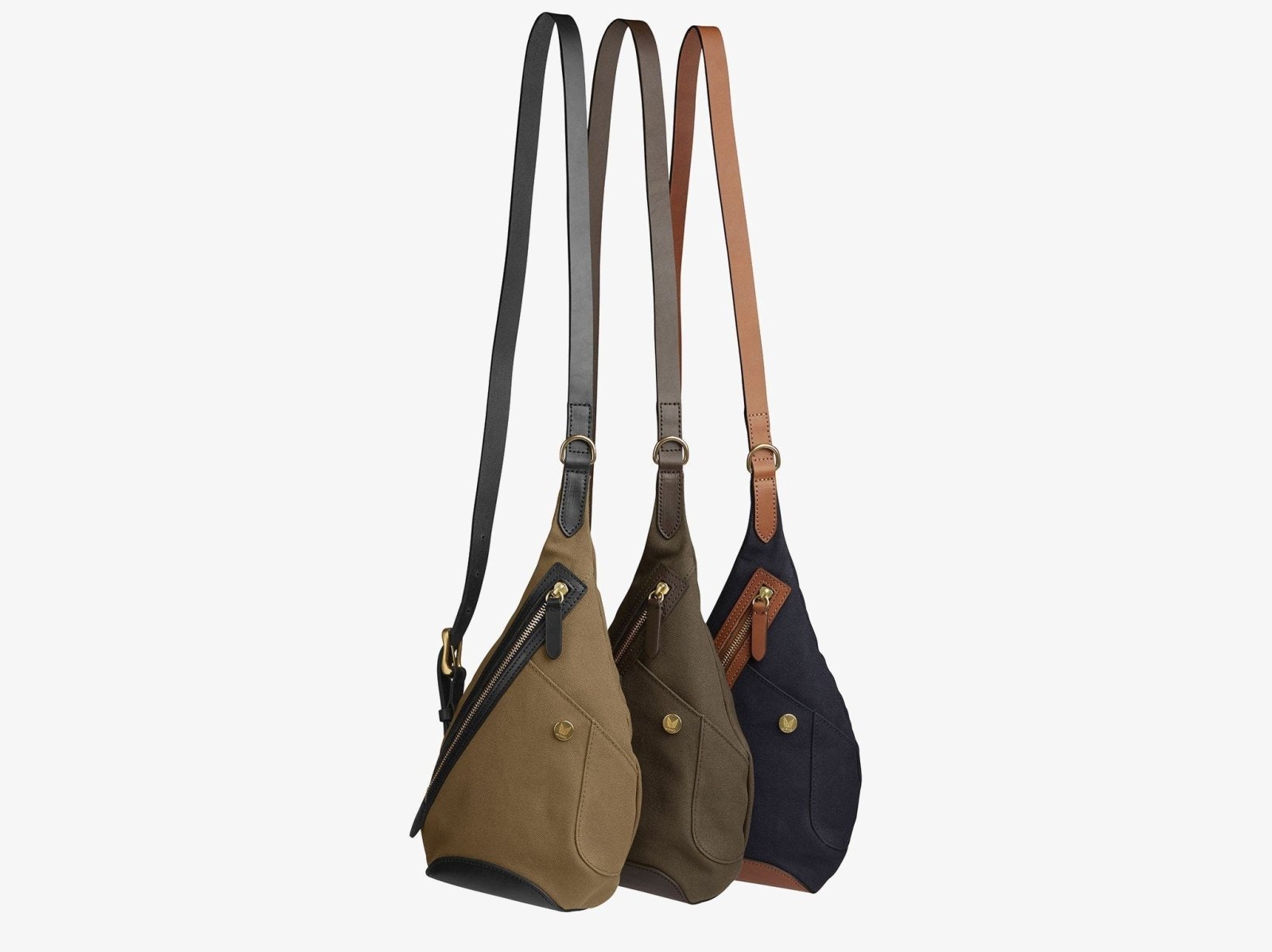 MISMO - M/S DROP BAG | Midnight Blue/Cuoio - HANSEN Garments