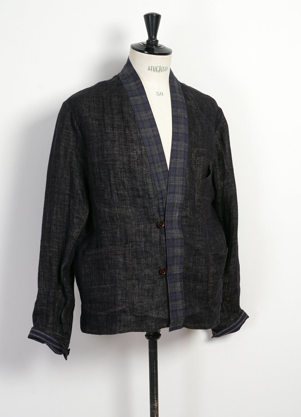 KAI D - MURALIST KIMONO JACKET | Texture Double Gauze | Brown - HANSEN Garments