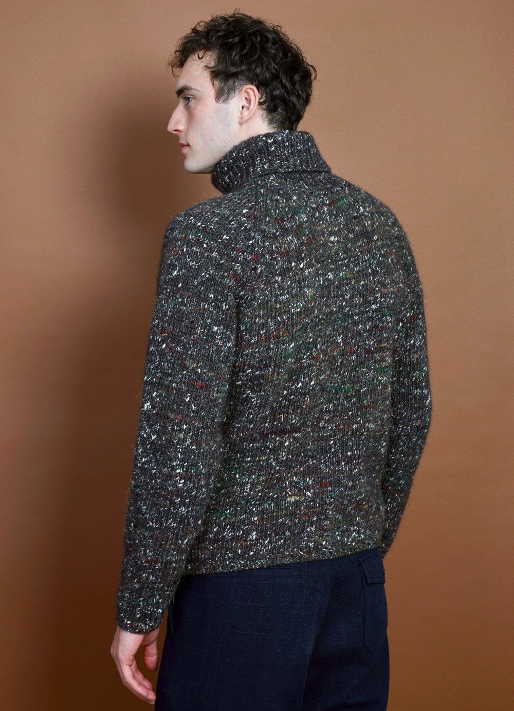 HANSEN Garments - NICK | Chunky Knitted Sweater | Browntweed - HANSEN Garments
