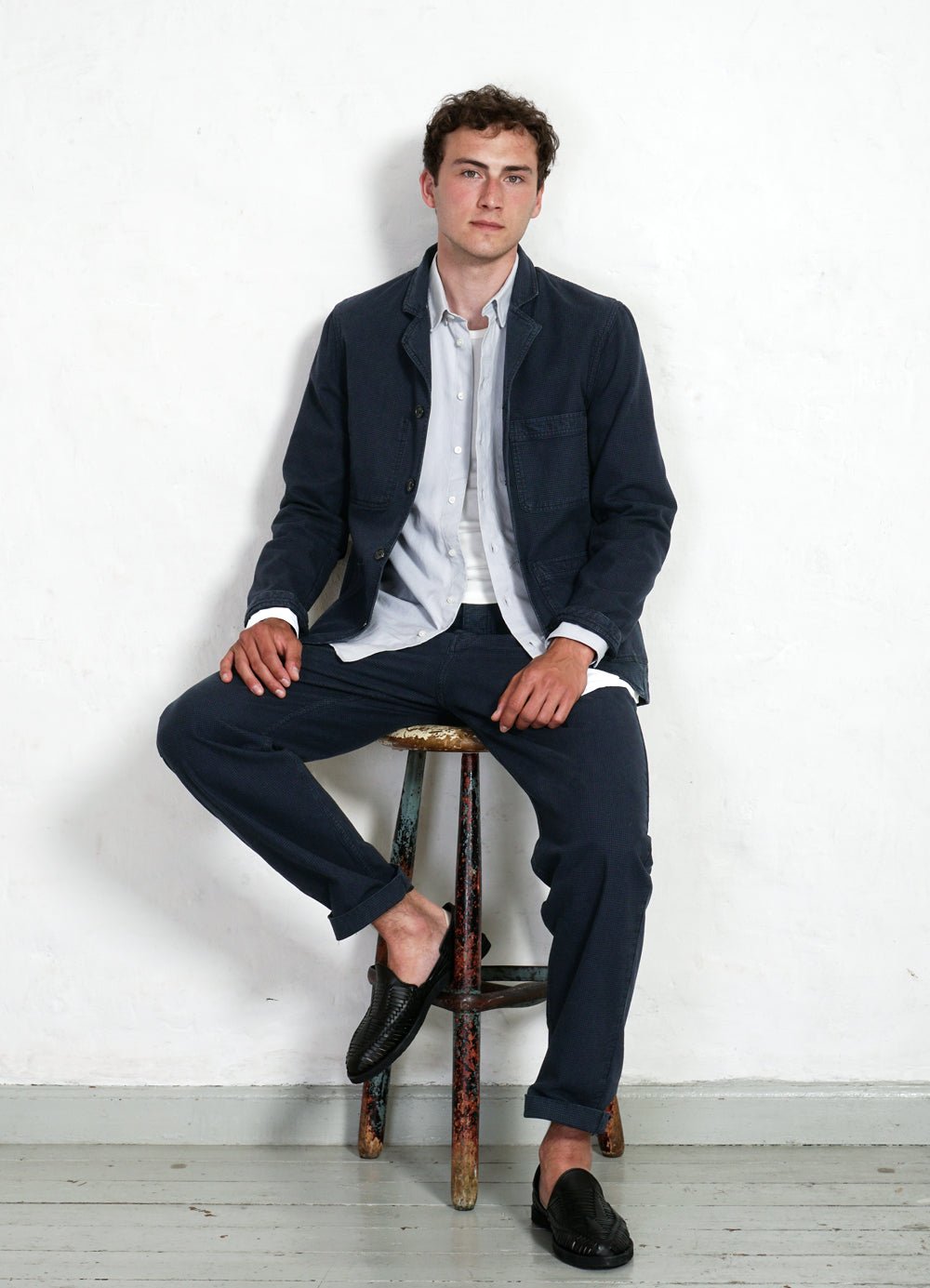 HANSEN GARMENTS - NICOLAI | Informal 4-button Blazer | Black Navy - HANSEN Garments