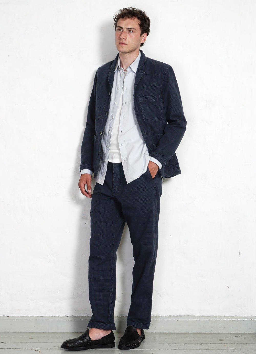 HANSEN GARMENTS - NICOLAI | Informal 4-button Blazer | Black Navy - HANSEN Garments