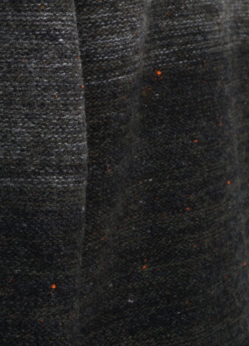 INIS MEÁIN - OMBRÉ MOCK-NECK | Wool & Cashmere-blend Sweater | Black/Grey - HANSEN Garments