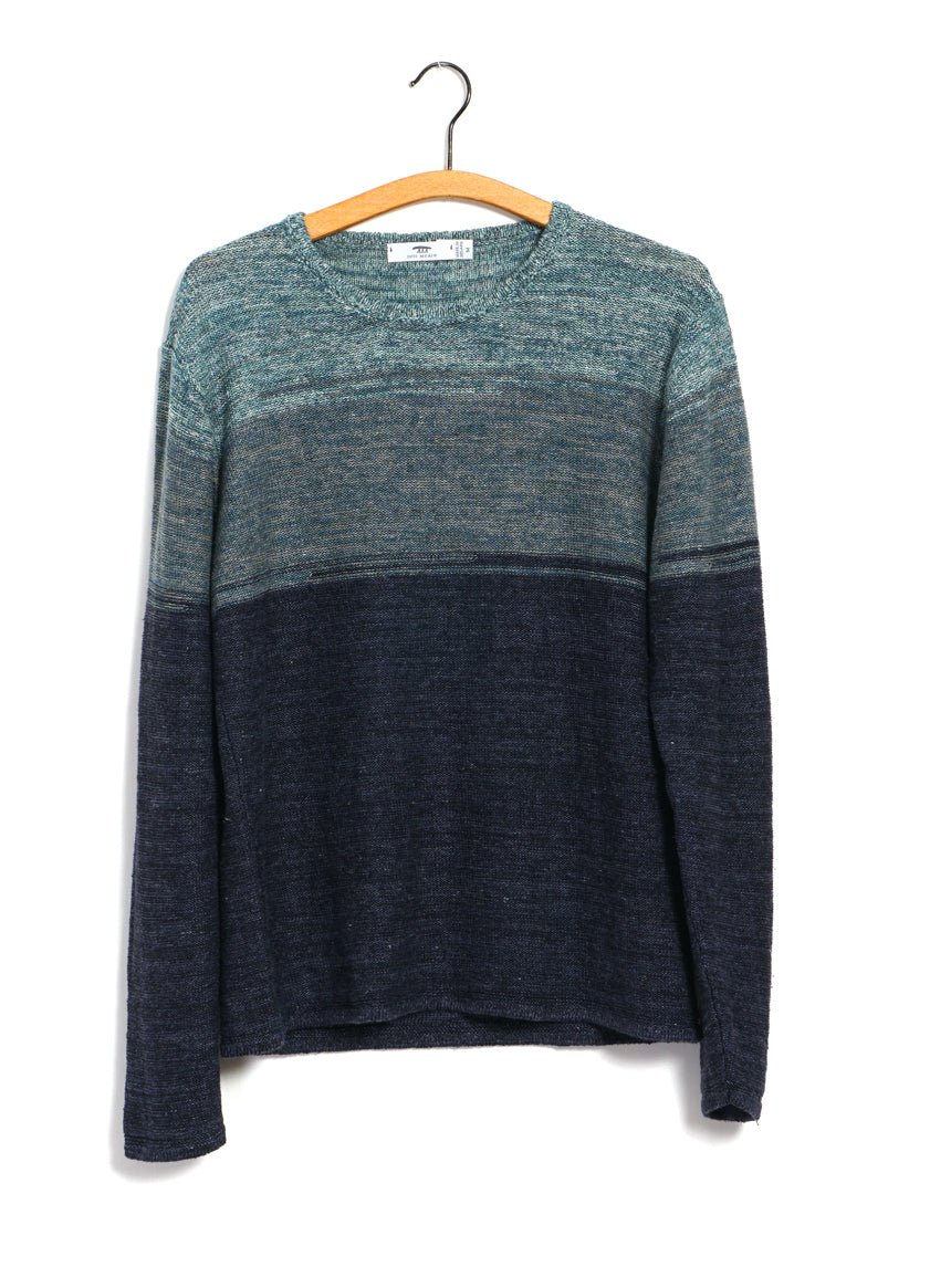 INIS MEÁIN - OMBRÉ TUNIC | Linen Landscape Tunic | Sea/Sky - HANSEN Garments