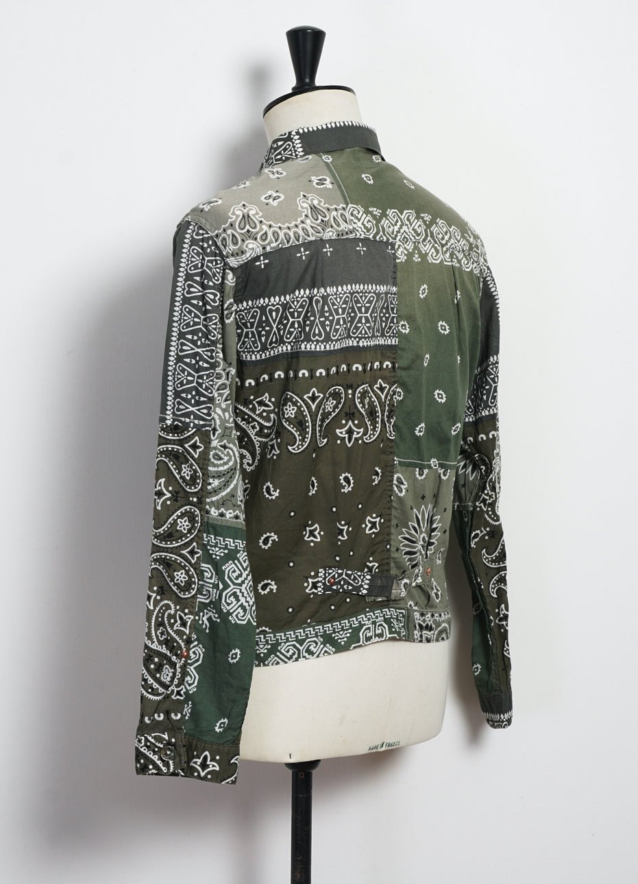 KAPITAL - PATCHWORK 1st | Bandana Jacket | Khaki - HANSEN Garments