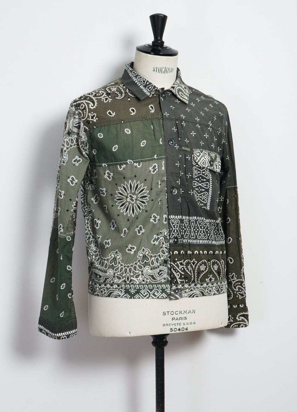 KAPITAL - PATCHWORK 1st | Bandana Jacket | Khaki - HANSEN Garments