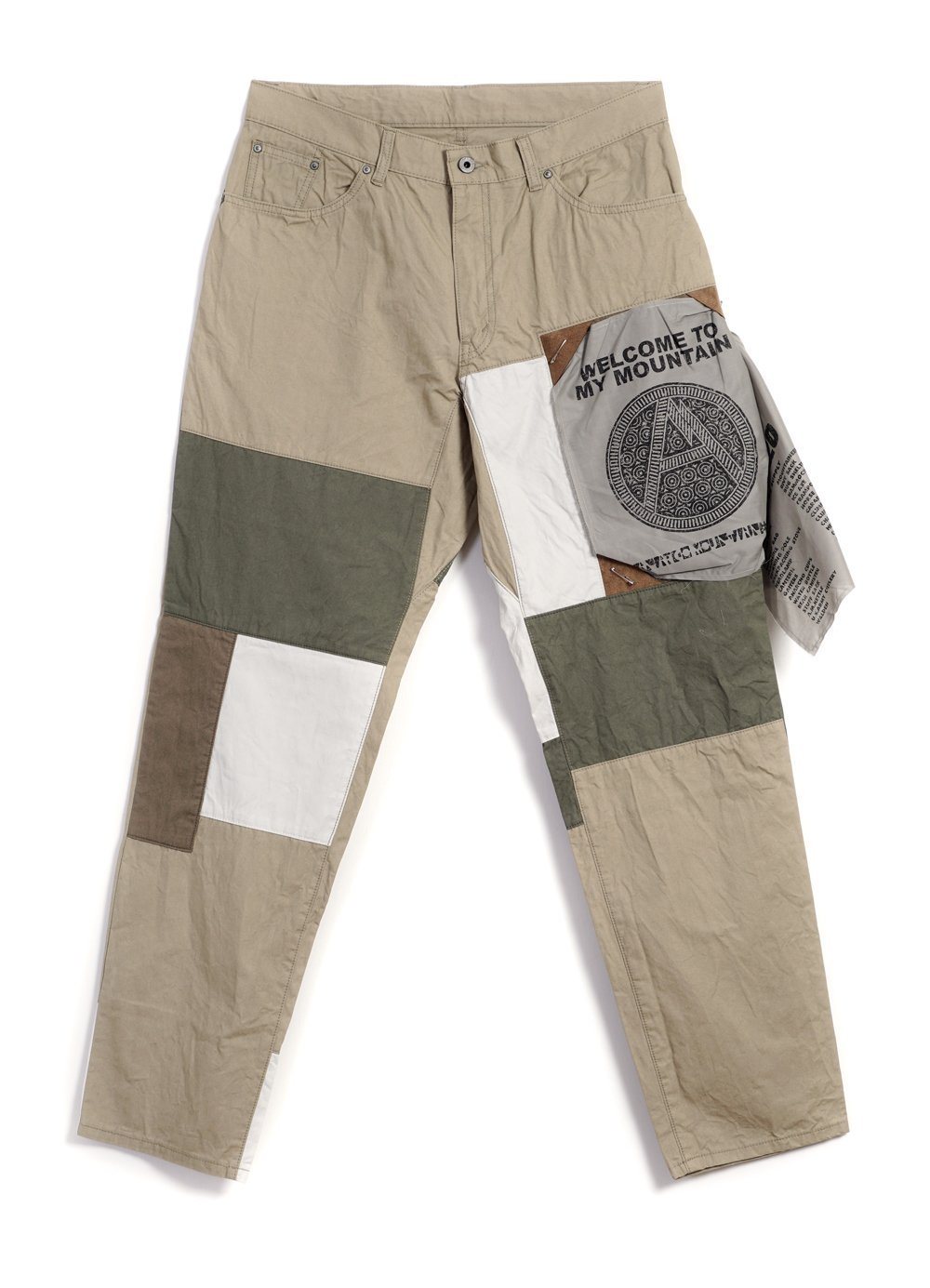 MOUNTAIN RESEARCH - PATCHWORK PANTS | Beige - HANSEN Garments