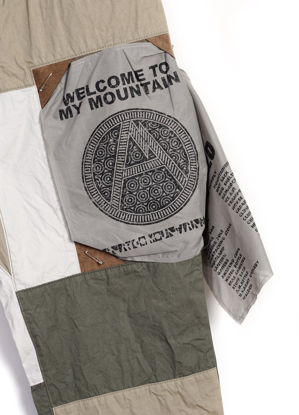 MOUNTAIN RESEARCH - PATCHWORK PANTS | Beige - HANSEN Garments