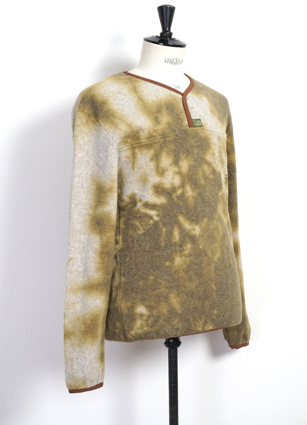 KAPITAL - PEACE FLEECE | Tie-Dye Long Sleeve T | Yellow/Khaki - HANSEN Garments