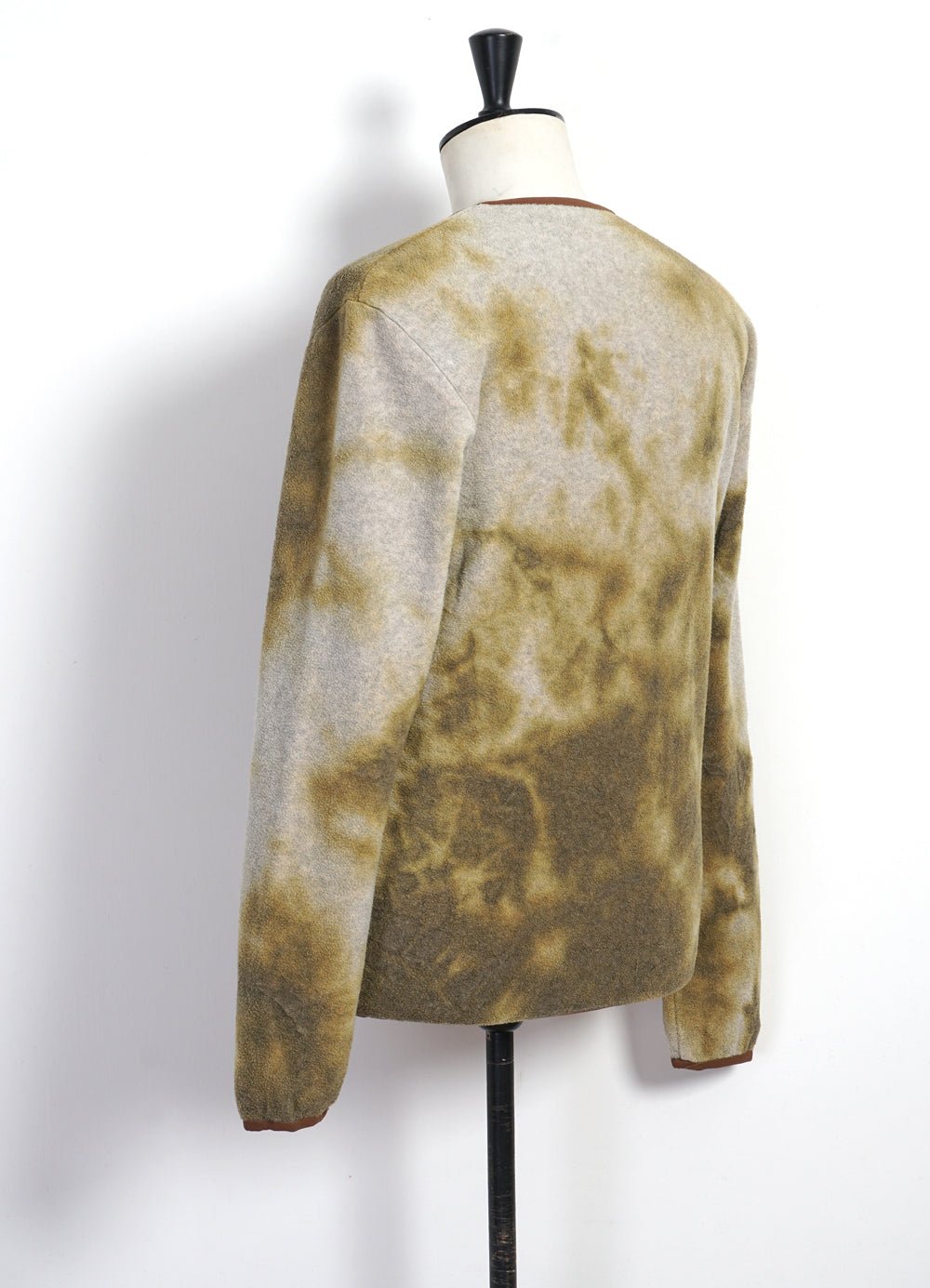 KAPITAL - PEACE FLEECE | Tie-Dye Long Sleeve T | Yellow/Khaki - HANSEN Garments