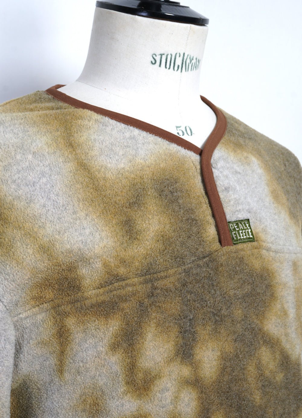 KAPITAL - PEACE FLEECE | Tie-Dye Long Sleeve T | Yellow/Khaki - HANSEN Garments