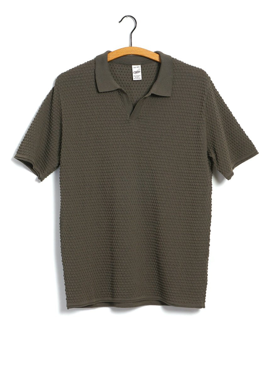 EGONLab DIAMOND KNIT POLO こい