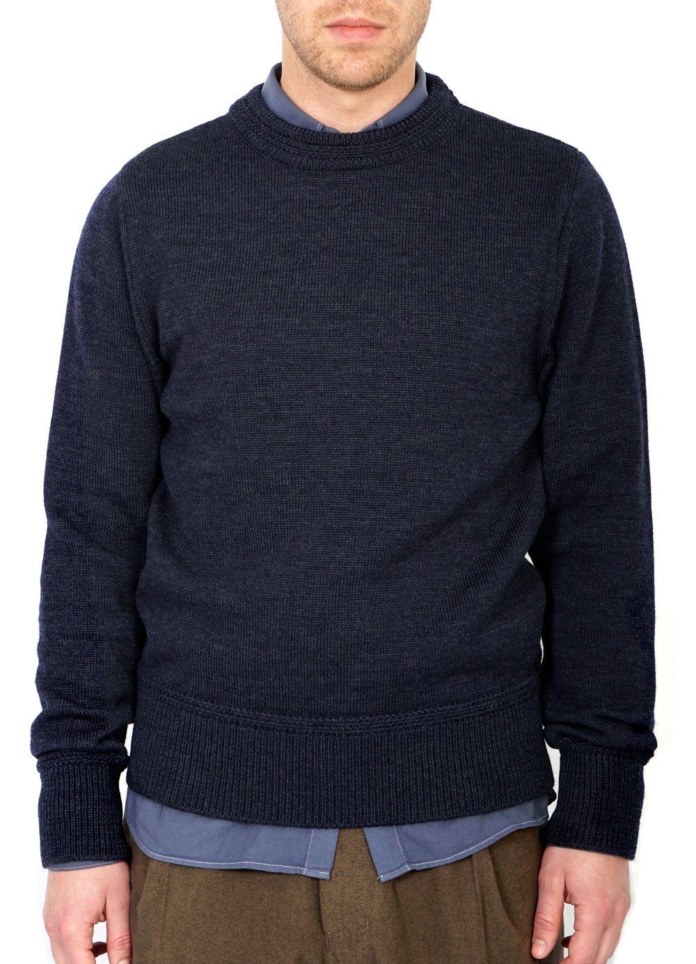 RAGNAR | Knitted Wool Sweater | Blue | €270 -HANSEN Garments- HANSEN Garments