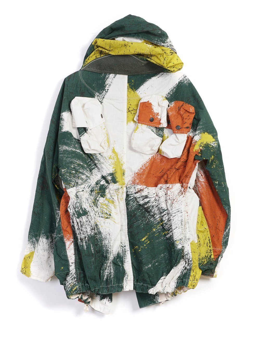 RIP STOP BRUSH-CAMO | ALPINE RINGCOAT | White | € 1025 -Kapital- HANSEN Garments