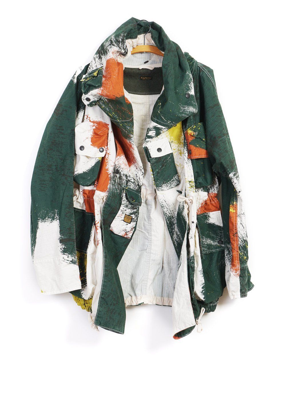 RIP STOP BRUSH-CAMO | ALPINE RINGCOAT | White | € 1025 -Kapital- HANSEN Garments