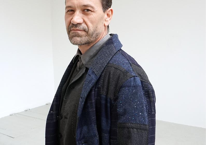 ROB | Long Shawl Collar Coat | Patchwork | €695 -HANSEN Garments- HANSEN Garments