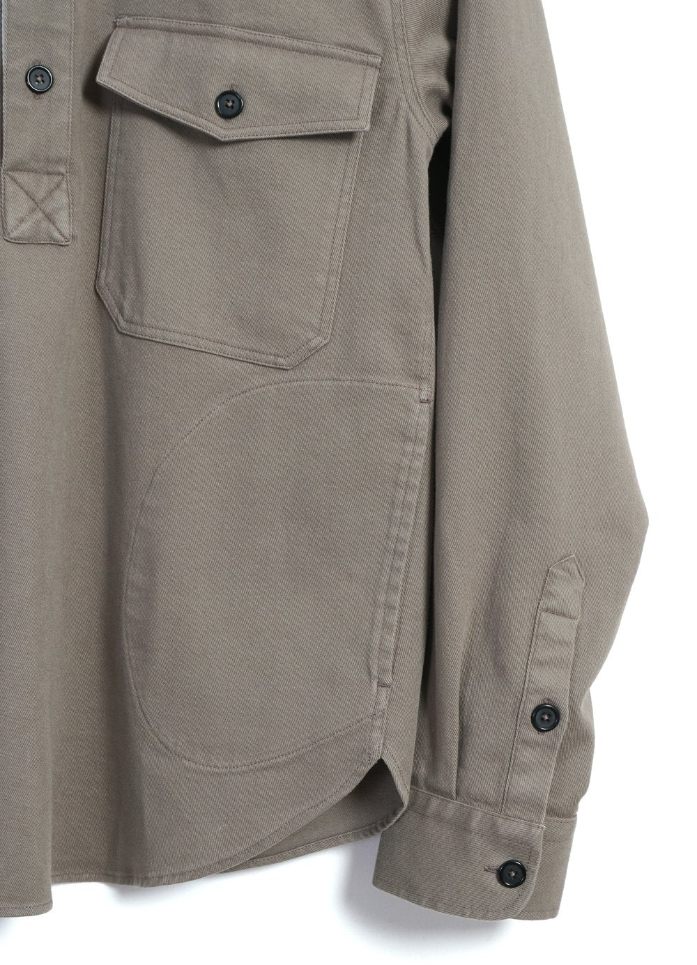 HANSEN Garments - ROBERT | Casual Pull-on Shirt | Light Grey - HANSEN Garments