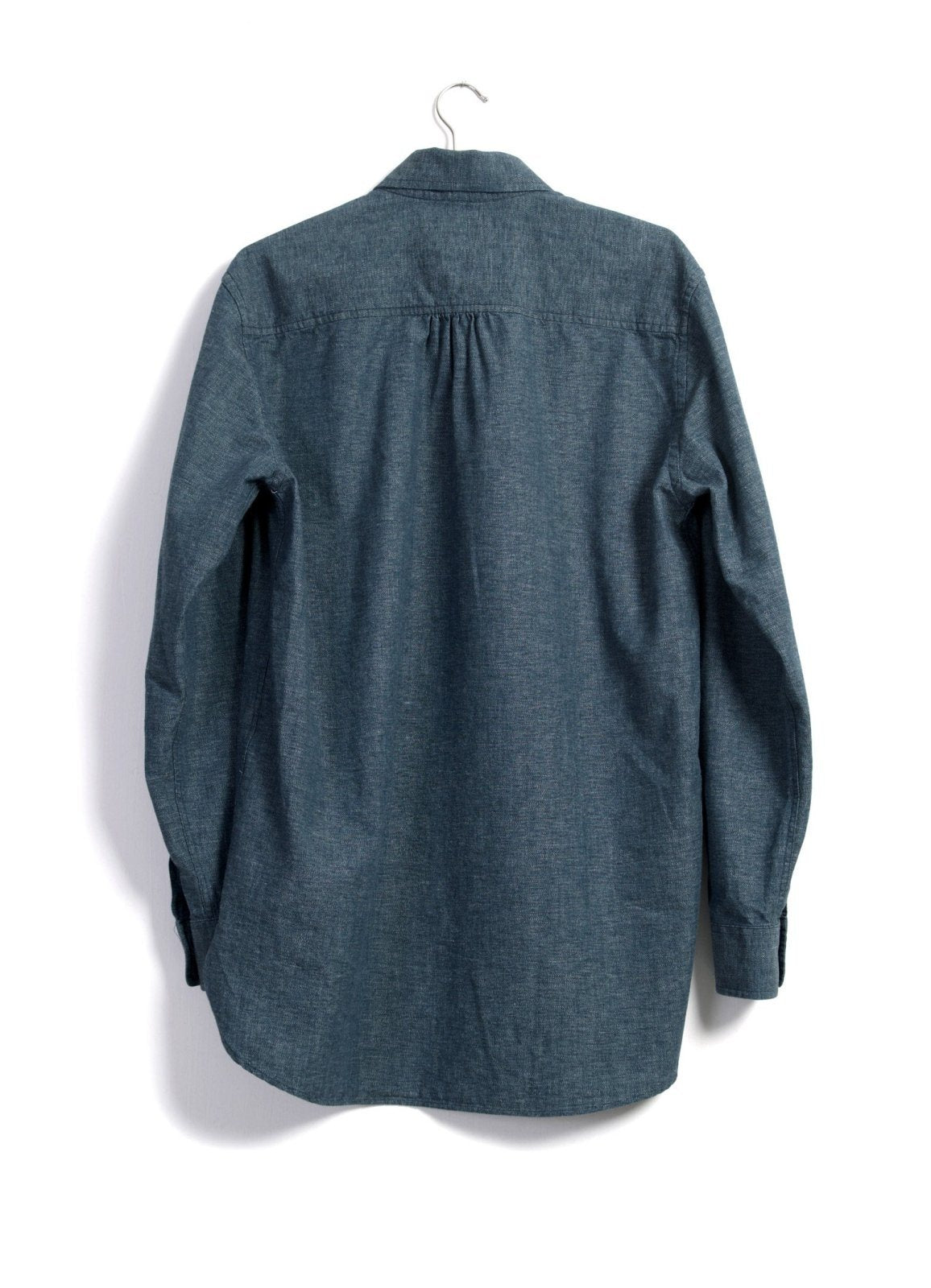 SEBASTIAN | Long Pull On Shirt | Wave Indigo | €200 -HANSEN Garments- HANSEN Garments