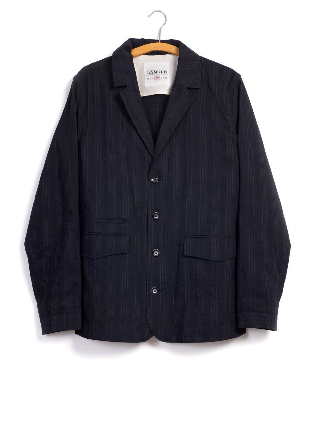 SIMON | Open Back Blazer | Black Stripe | €495 -HANSEN Garments- HANSEN Garments