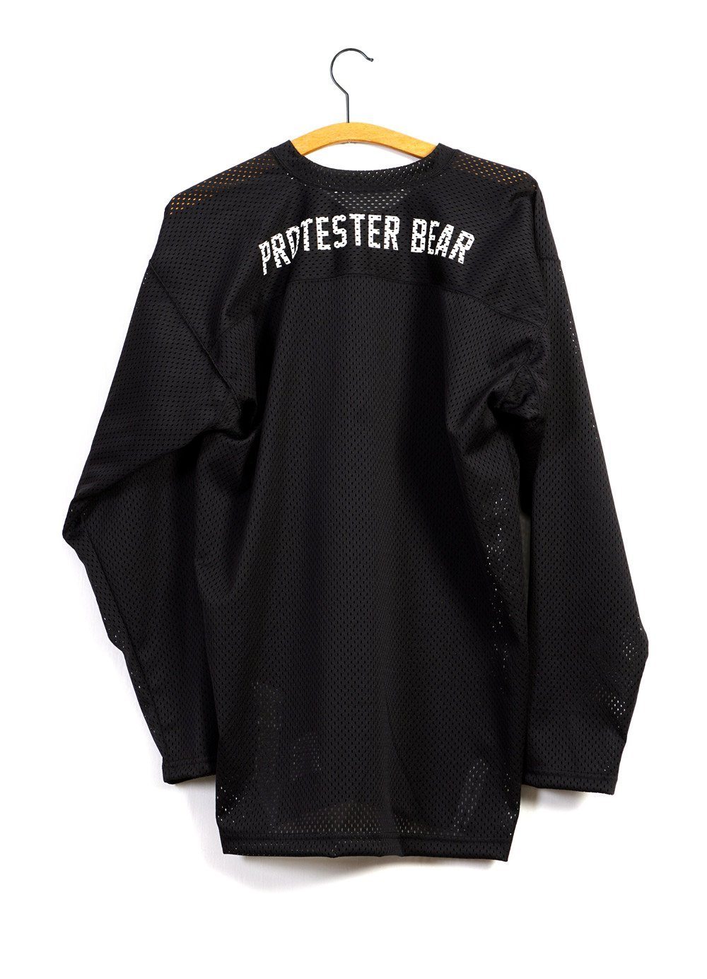 SLOGAN JERSEY | Long Sleeve Mesh Crew T | Black | €240 -MOUNTAIN RESEARCH- HANSEN Garments