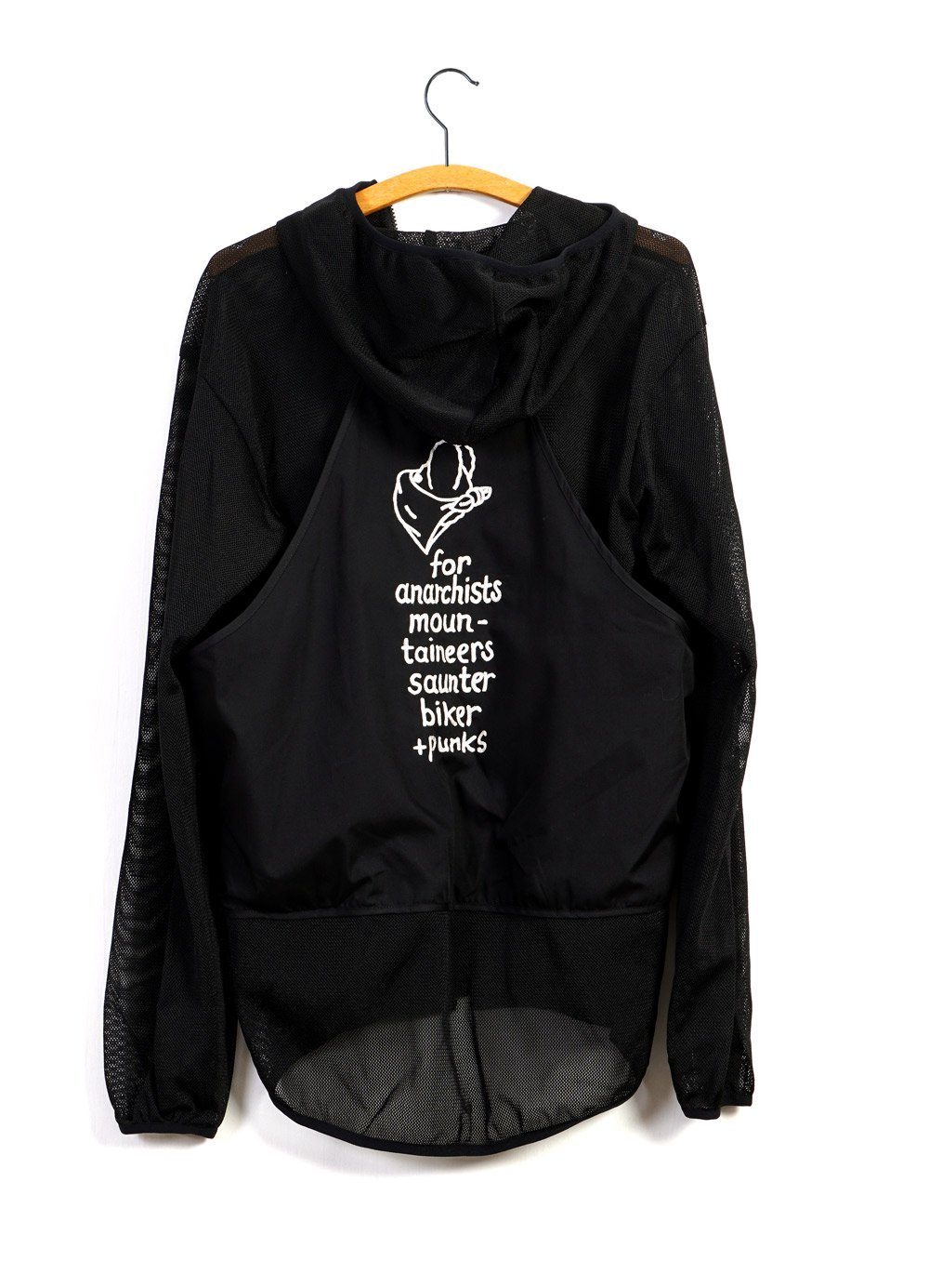 SLOGAN PARKA | Mesh Zip Hoodie | Black | €320 -MOUNTAIN RESEARCH- HANSEN Garments