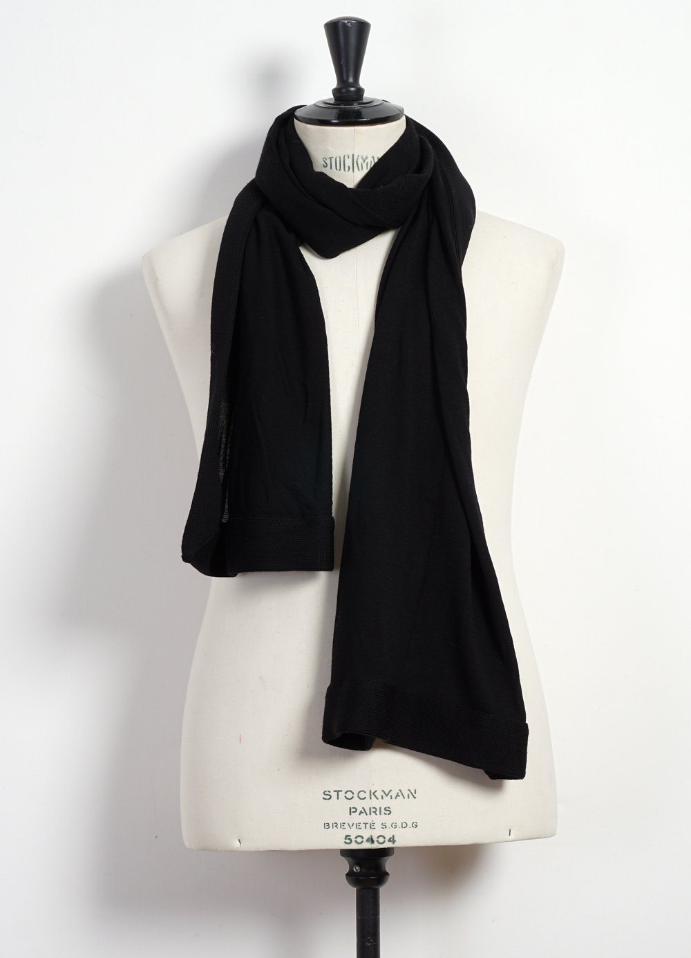 GAMMEL MØNT - SOLID SCARF | Black - HANSEN Garments