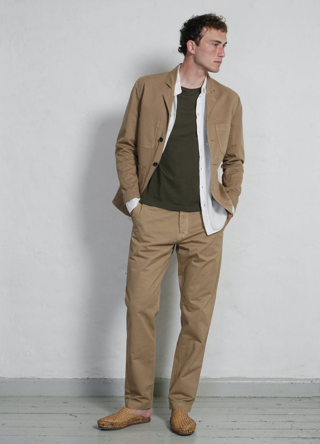 NICOLAI | Informal 4-button Blazer | Classic Beige