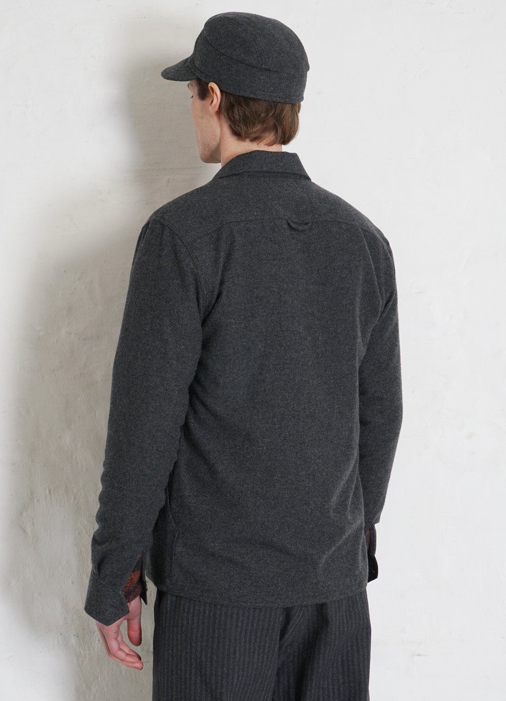 HANSEN Garments - STEFAN | Worker Over Shirt | Grey Melange - HANSEN Garments