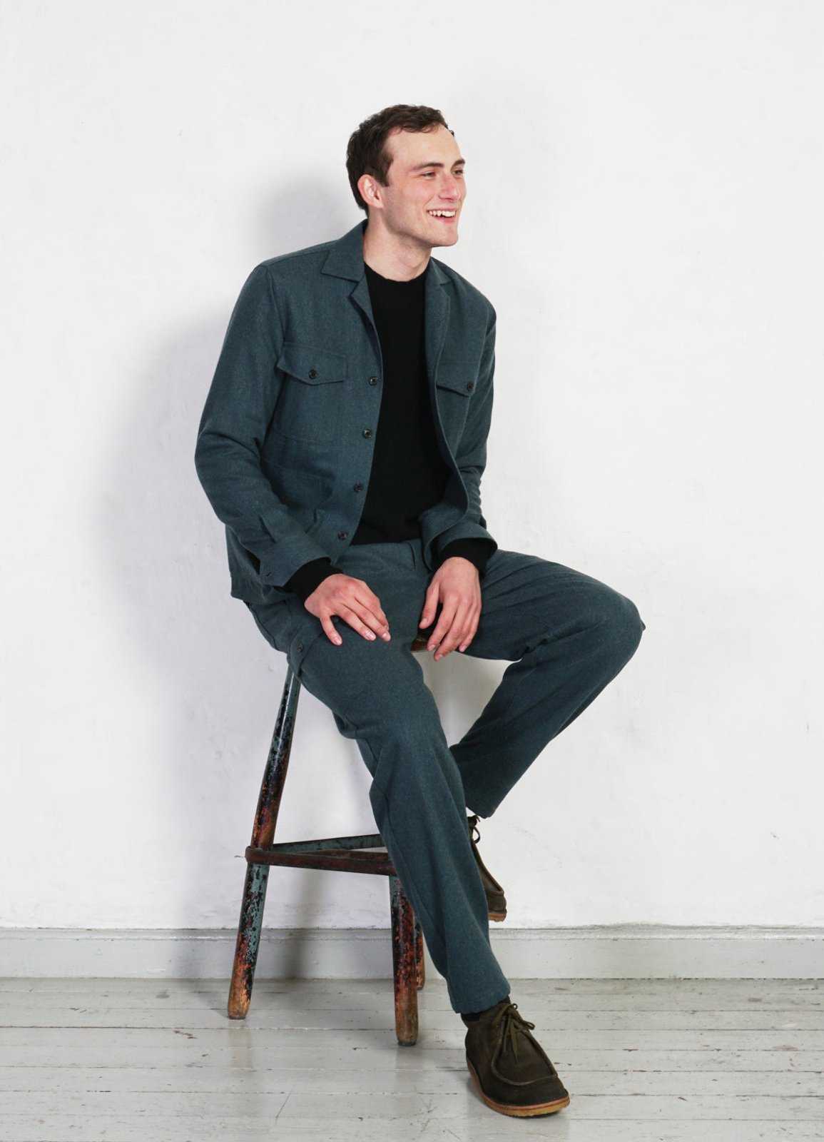 HANSEN GARMENTS - STEFAN | Worker Over Shirt | Moss Green - HANSEN Garments
