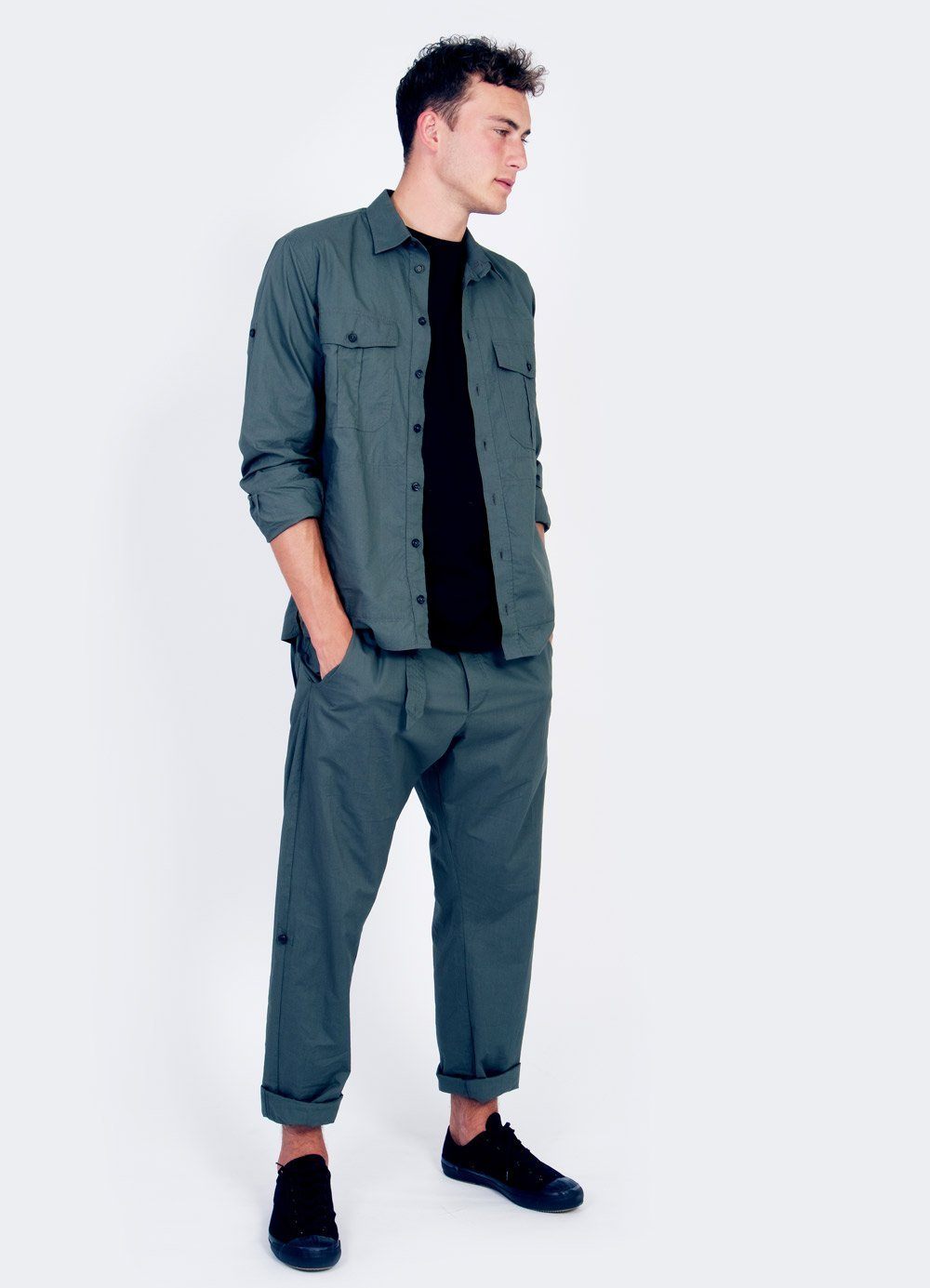 STEVEN | Lightweight Ranger Shirt | Faded Army | €230 -HANSEN Garments- HANSEN Garments
