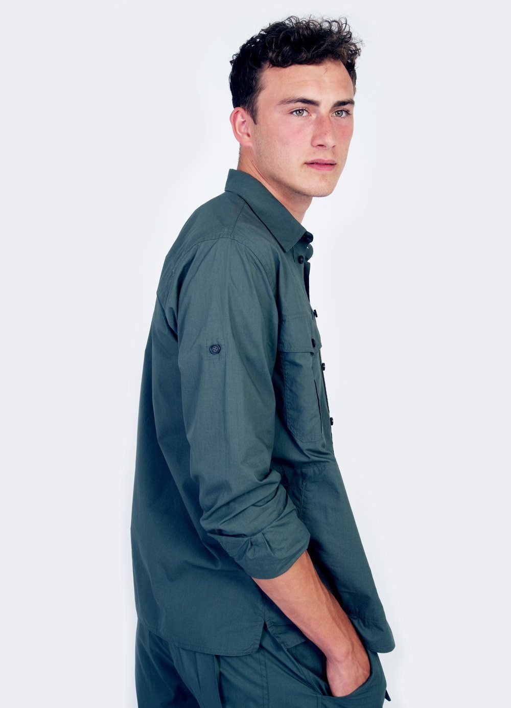 STEVEN | Lightweight Ranger Shirt | Faded Army | €230 -HANSEN Garments- HANSEN Garments