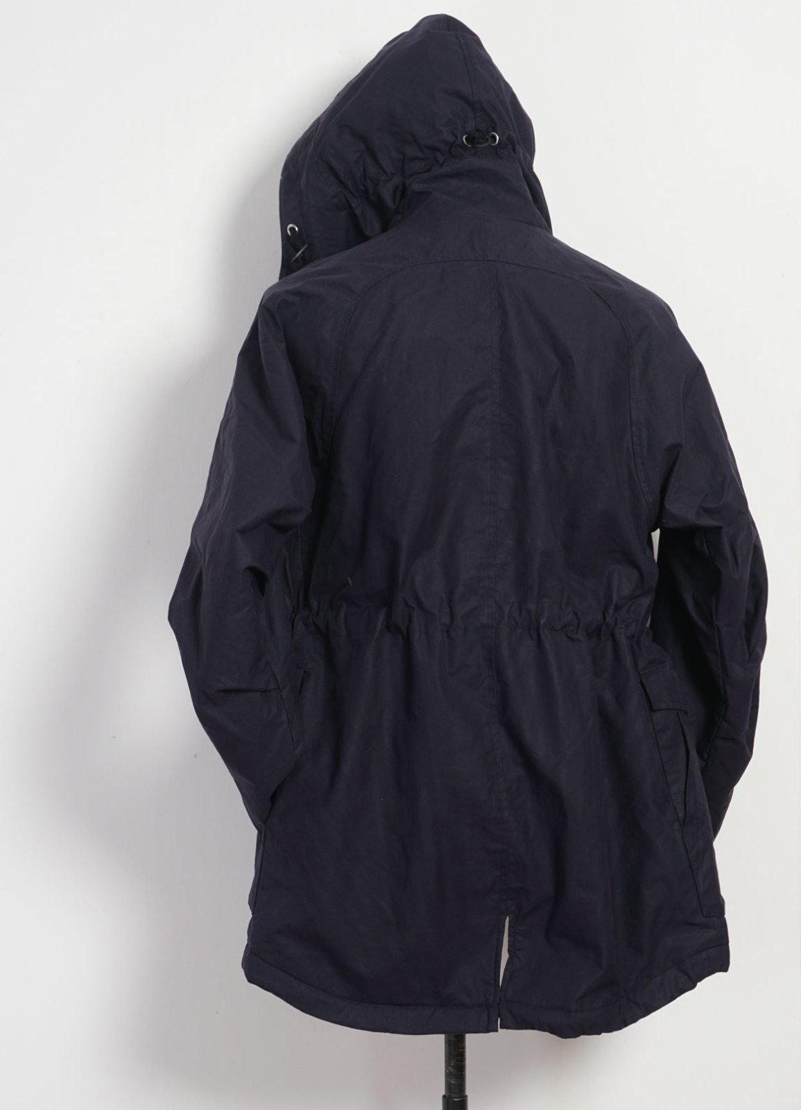 HANSEN GARMENTS - STORM | Hooded Waxed Cotton Parka | Deep Navy - HANSEN Garments