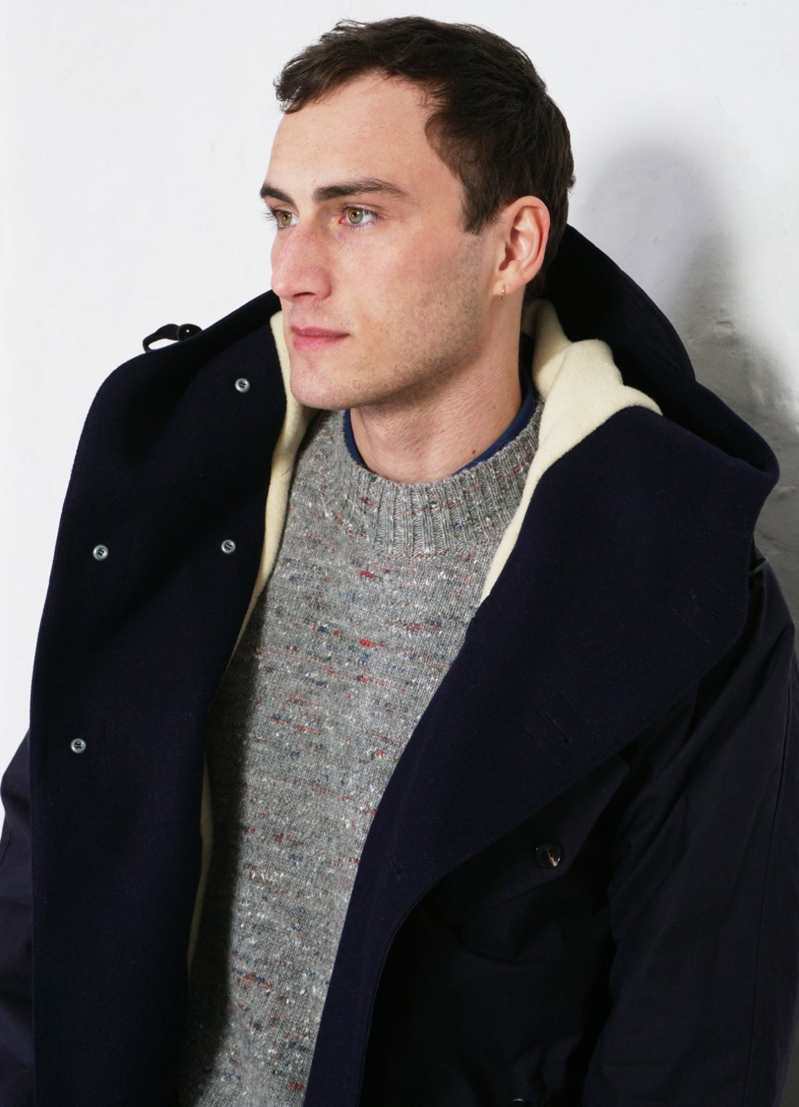 HANSEN GARMENTS - STORM | Hooded Waxed Cotton Parka | Deep Navy - HANSEN Garments