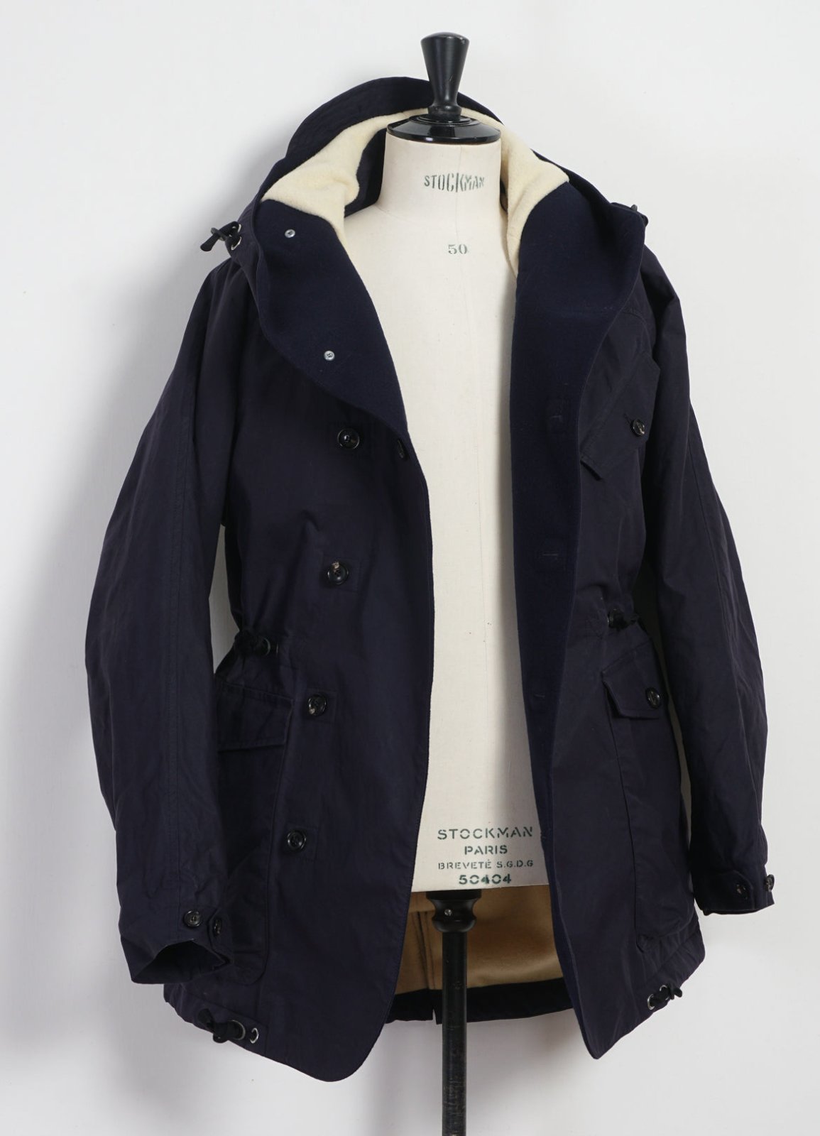 HANSEN GARMENTS - STORM | Hooded Waxed Cotton Parka | Deep Navy - HANSEN Garments