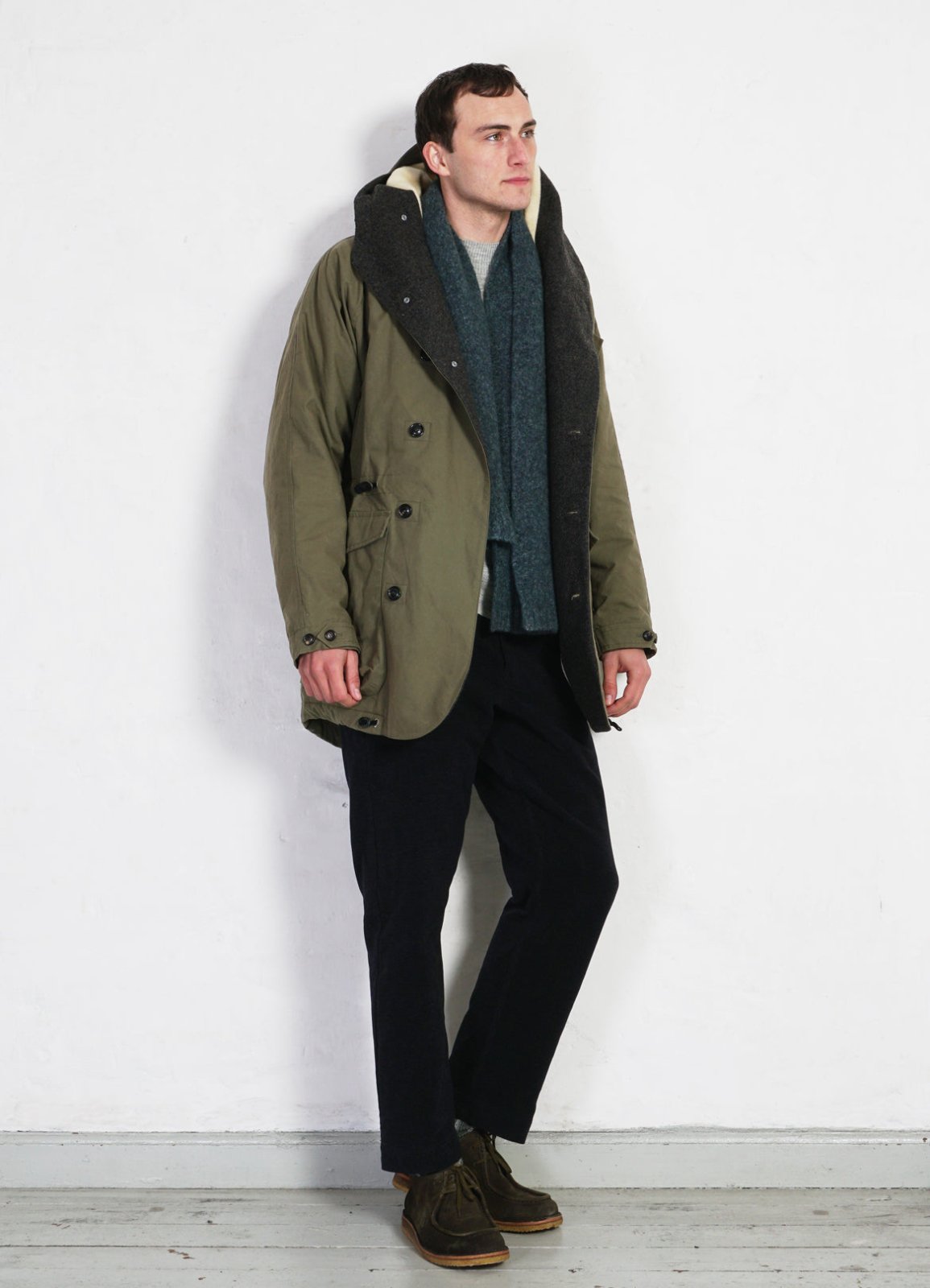 HANSEN GARMENTS - STORM | Hooded Waxed Cotton Parka | Khaki Green - HANSEN Garments