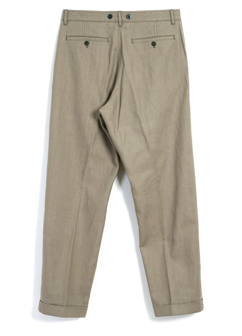 HANSEN GARMENTS - SUNE | Pleated Wide Cut Trousers | Bay Leaf - HANSEN Garments