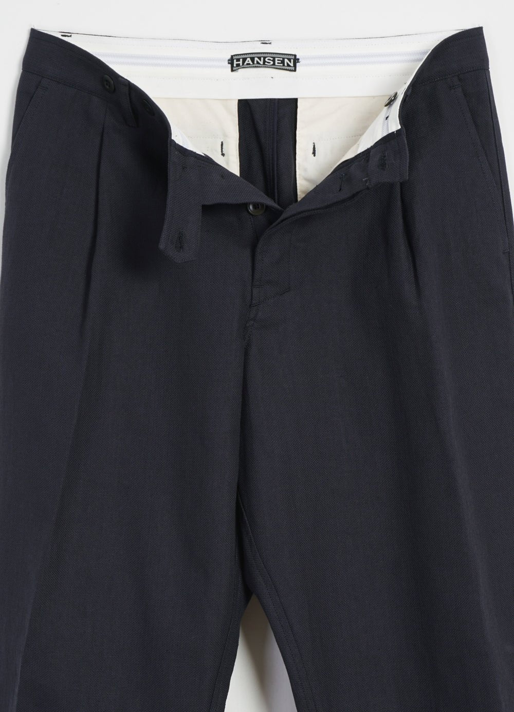 HANSEN GARMENTS - SUNE | Pleated Wide Cut Trousers | Dark Blue - HANSEN Garments